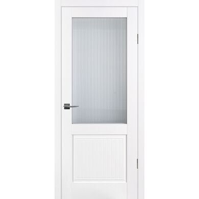 PSС-57, 700*2000 Белый ,РР(Стекло Moru Optiwhite)