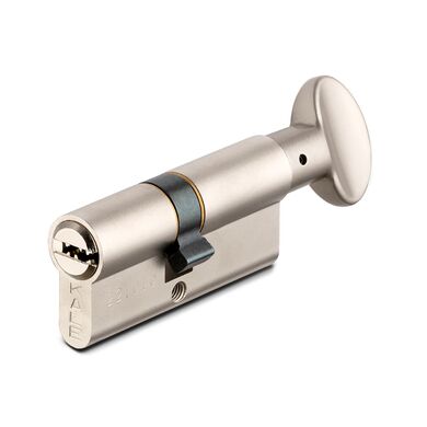 Цилиндровый механизм Kale kilit (Кале килит) с вертушкой 164 SM/62 (26+10+26) mm никель 5 кл.