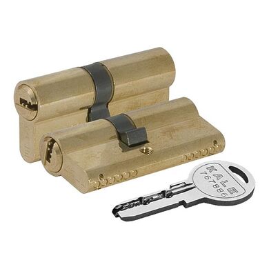 Цилиндровый Kale kilit (Кале килит) механизм 164 SN/80 (30+10+40) mm латунь 5 кл.