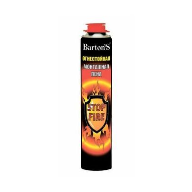 Огнестойкая монтажная пена BARTON`S  880/1000 мл