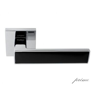 Ручка дверная "Нью-Йорк" PAL-Z02-S PC/MatBlack цвет - (Полированный хром/черный)