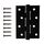 Петля врезная Apecs 100*70-B4-STEEL-BLM (матовый черный)
