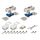 Комплект роликов для раздвижных дверей DIY Comfort 60/4 kit (877) Armadillo