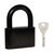 Замок Fuaro (Фуаро) навесной PL-WEATHER-1560 Black 4 fin key ( PL-15-60) диск. /блистер