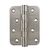 Петля Fuaro (Фуаро) из нержавейки универсальная IN4400U-R10 INOX (4BB-R10 102х76х3)