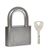 Замок Fuaro (Фуаро) навесной PL-WEATHER-1550 Nickel 4 fin key ( PL-15-50) диск. /блистер