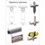 К-т фурнитуры к скл.двери HERKULES PLUS HP2/40/150