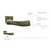 MH-33 COF-S MORELLI ручка дверная, цвет: (кофе)