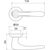 Ручка раздельная Pava LD42-1CP-8 хром TECH (кв. 8х140)