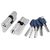 Цилиндровый Punto (Пунто) механизм (Z400/90) Z4000Key90(40+10+40) CP хром