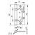 Петля универсальная без врезки 200-2B 100x2,5 AB (бронза)