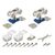Комплект роликов для раздвижных дверей DIY Comfort 60/4 kit (877) Armadillo
