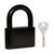 Замок Fuaro (Фуаро) навесной PL-WEATHER-1570 Black 4 fin key ( PL-15-70) диск. /блистер