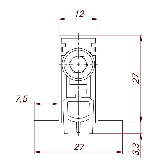 Автоматический Armadillo (Армадилло) порог EASY BLOCK F/820