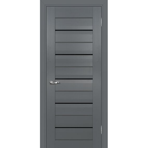 PSC-48, 800*2000 Графит, PP (Стекло: Черный лакобель, глянцевый молдинг)