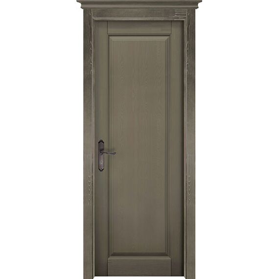 АНДРОМЕДА, эмаль Олива 800*2000, глухая (массив сосны)