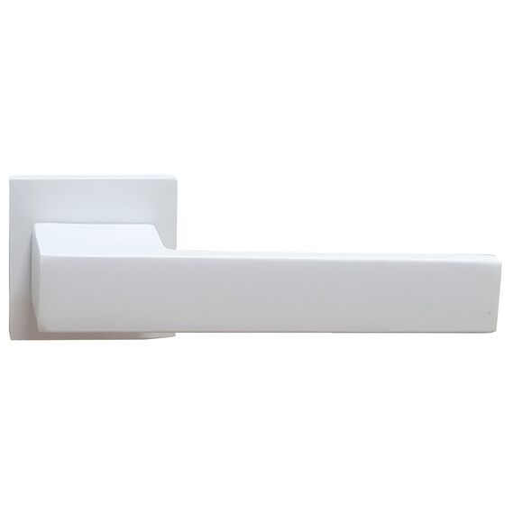 Ручка дверная F 821 WHITE Цвет - матовый белый