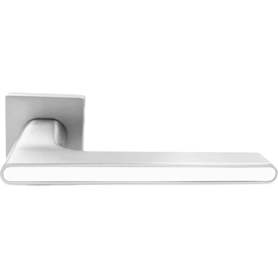 Ручка VETTORE R21.190 MCP/WH (Матовый Хром/Белая Вставка)