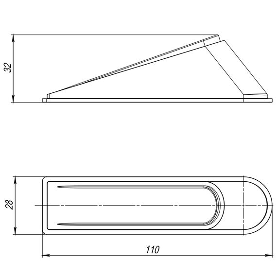 Фиксатор двери DSF-110 прозрачный Ajax (Аякс)