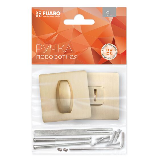 Ручка поворотная BK6.K.SL52 (BK6 SL) SSG-39 сатинированное золото Fuaro (Фуаро)