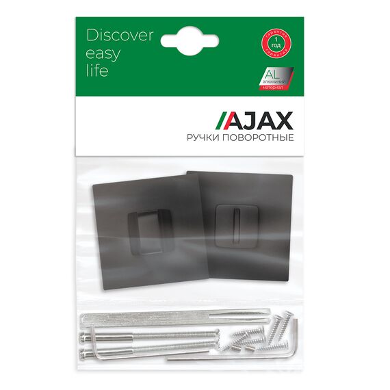 Ручка поворотная BK6.K.JS51 (BK6 JS) BL-24 черный Ajax (Аякс)