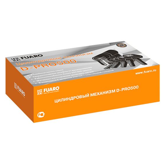 Цилиндровый Fuaro (Фуаро) механизм (D-PRO502/70) D-PRO5002Knob70(30+10+30) CP хром 5Key