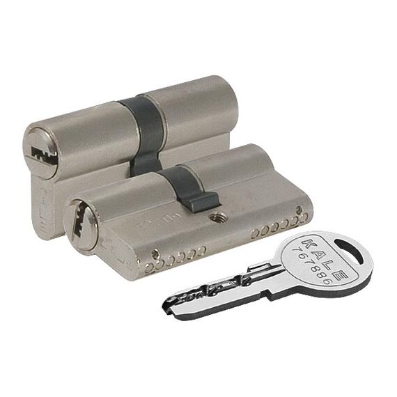 Цилиндровый Kale kilit (Кале килит) механизм 164 SN/90 (40+10+40) mm никель 5 кл.