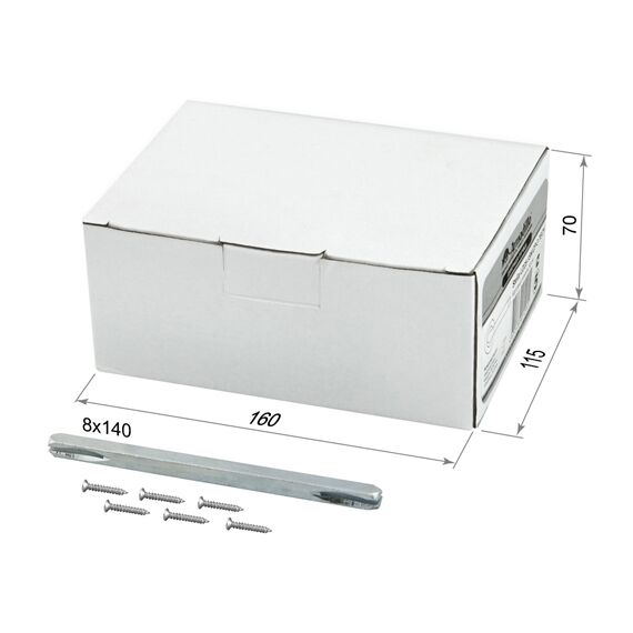 Ручка раздельная Pava LD42-1CP-8 хром TECH (кв. 8х140)