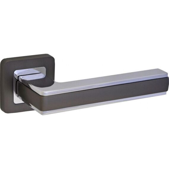 Ручка дверная LD 496 GR/CP (графит/хром) (LAREDO)