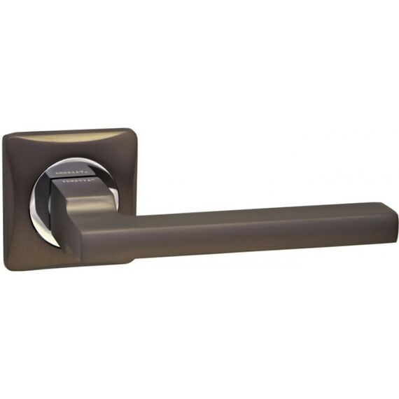 Ручка дверная 6 серия F 632 GR/CP (графит/хром)
