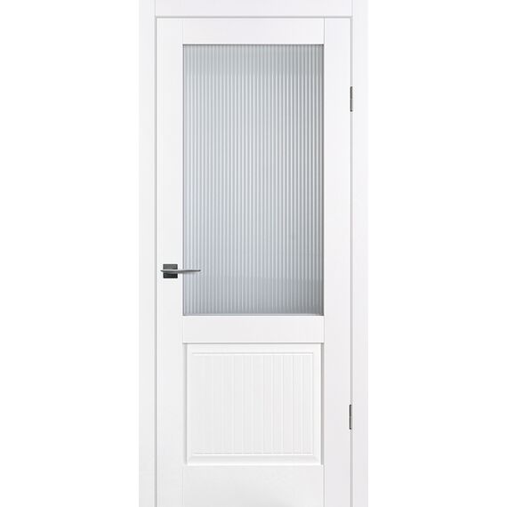 PSС-57, 700*2000 Белый ,РР(Стекло Moru Optiwhite)